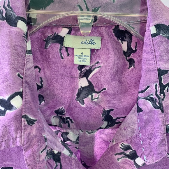 Anthropologie ODILLE Wild Horse Button Down - Picture 3 of 4